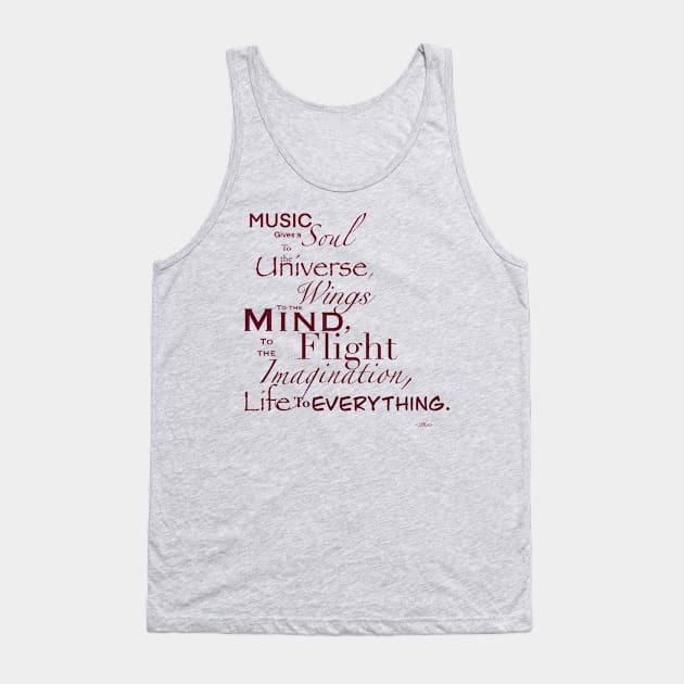 Music gives a soul Tank Top by HYP Boutique